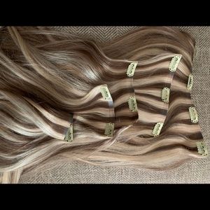 Bellami Silk Seam Extensions - Ash Bronde Highlight